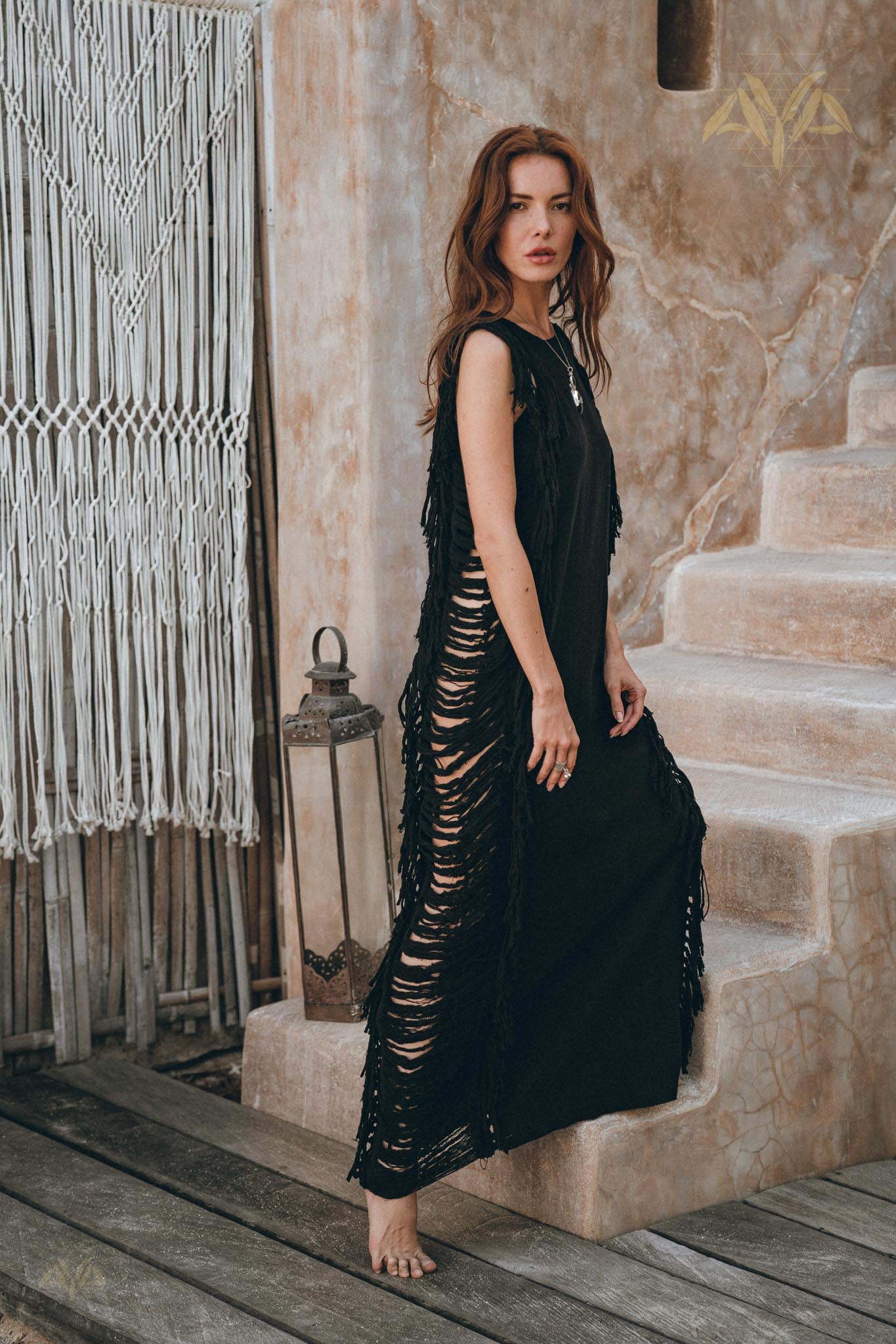 Black Boho Dress • Bohemian Dress ...